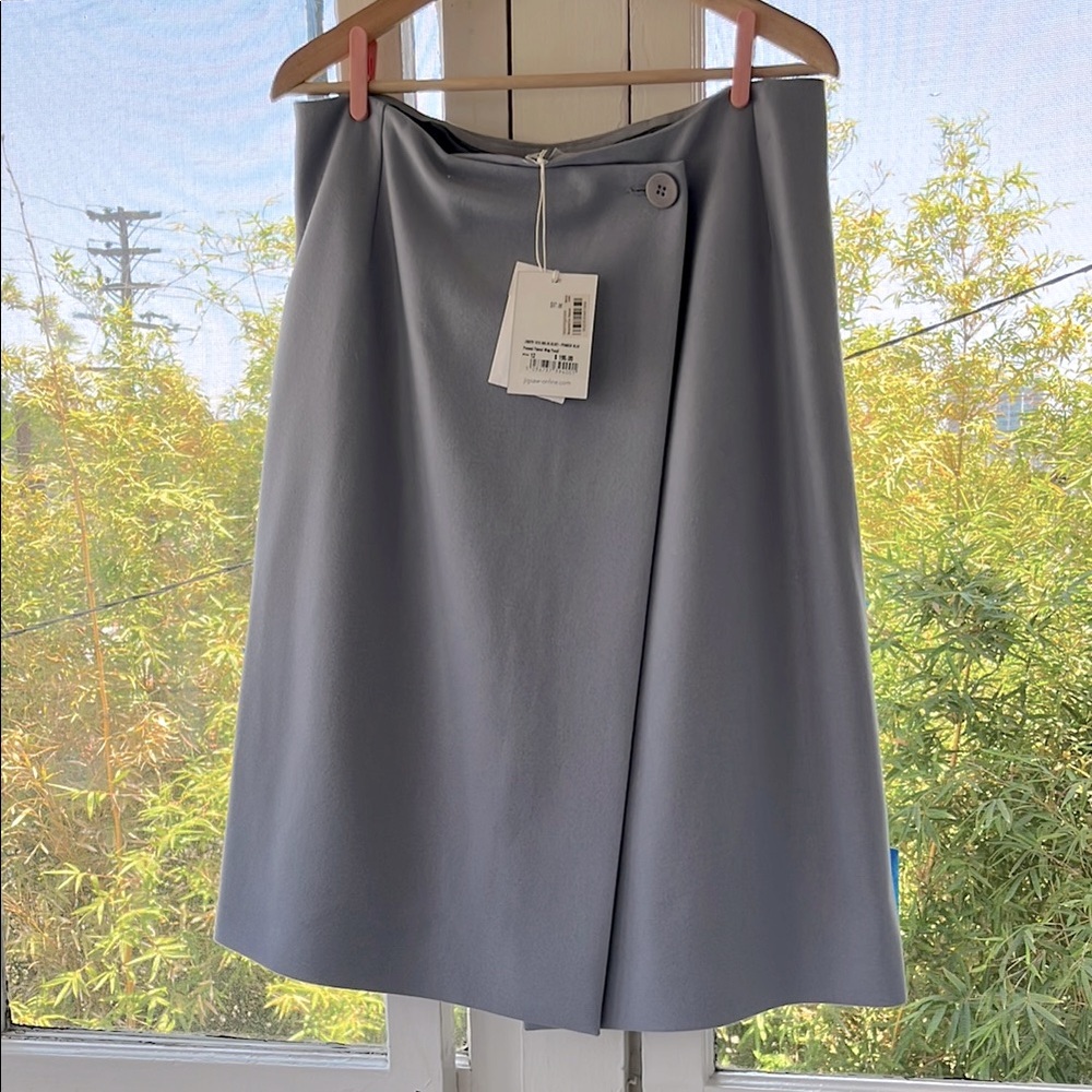 NWT 🌸Jigsaw London🌸 - Dusty Blue Wool Wrap / Pencil Skirt
